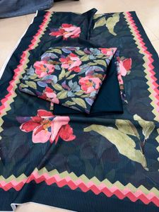 Floral Print Unstitched Suit