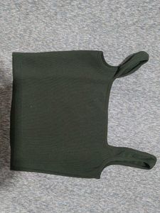 Green Crop Top