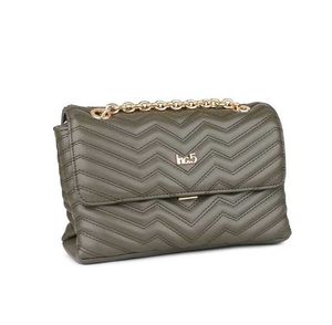 Inc.5 Textured Olive Structured Chain Sling Bag