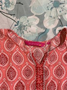 Pink Kurta Plazzo Set With Dupatta