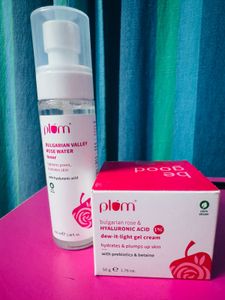 Plum Bulgarian Rose Toner & Gel Cream