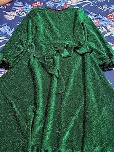 Shimmer Green  Dress