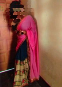 Partywear 2colour Saree With Blouse &amp; Petticoat