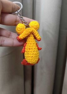 Quirky Crochet Duck Keychain