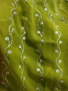 Green Sequence Saree