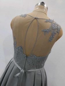 Elegant Grey Gown