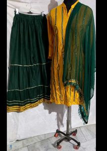 Party Wear Embroidered Sharara Suite