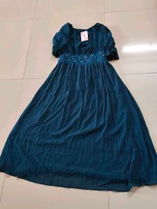 Elegant Teal Maxi Dress