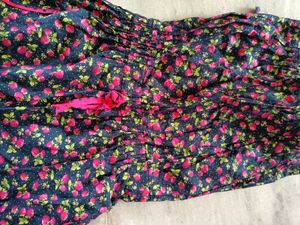 Floral Print Girls Jumpsuit
