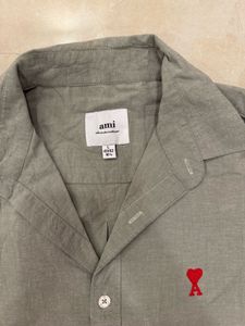 AMI Paris Shirt, grey/greenish,