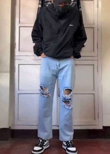 Ripped Light Blue Jeans