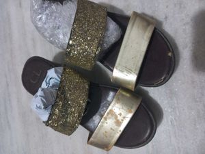 Golden Brown Gletter Heels