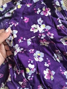 Purple Floral Jumpsuit