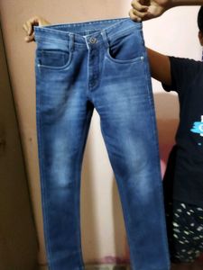 Stylish Blue Denim Jeans ( Waist 28 Inch)
