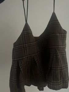 Cute Plaid Crop Top