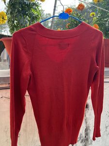 Women Sweater (Brick Colour)