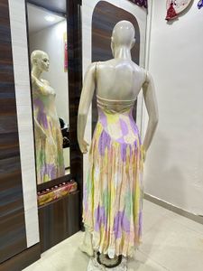 Pastel Polka Dot Maxi Dress