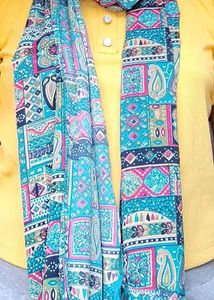 Floral Paisley Print Scarf