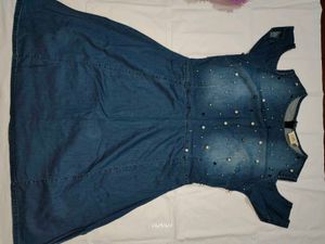 Denim Pearl Dress