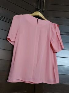 Women Pink Layered Half Sleeve