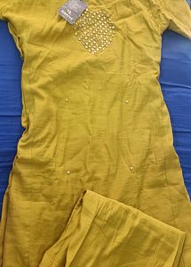 Combo Elegant Kurta &amp; Pant Set with double layer f