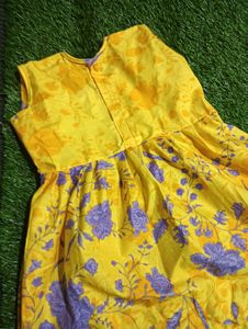 Yellow Floral Baby Dress