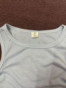 Powder Blue Crop Top