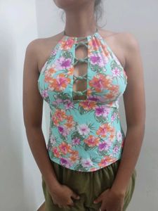 Floral Halter Top