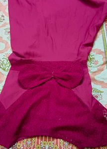 Maxi Dress With Beautiful Back Burgundy Colour