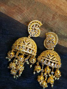 American diamond Jhumki Earring