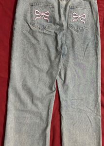 Cute Bow Detail Jeans