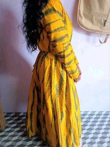 Yellow &amp; Green Maxi Dress