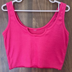 Magenta Pink Spaghetti Top
