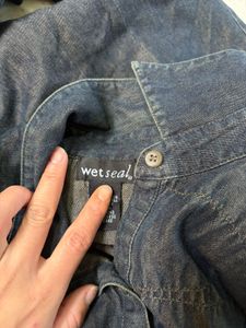 Y2K grunge denim  top🕸️🕷️