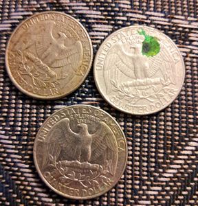 3 Quarter Dollars (Eagle) Of 1990s