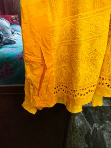 Yellow Colour Kurti Pant Sets.Very Good  Sets Hai.