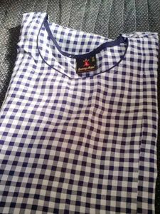 Dummy Shape Checkered Maternity Top