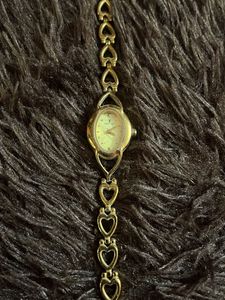 Vintage Heart Link Watch