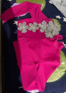 Amazing Viral Pink Rhinestone Co-ord Set