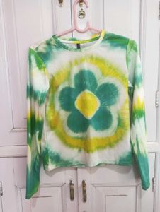 Tie-Dye Long Sleeve Top