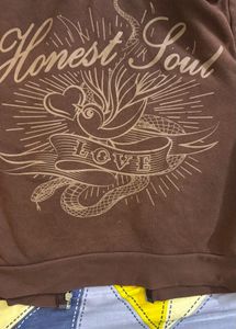 Brown Zip Up Hoodie
