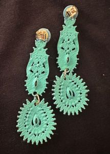 Teal Drop Earrings