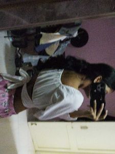 White Crop Top Bow Tie