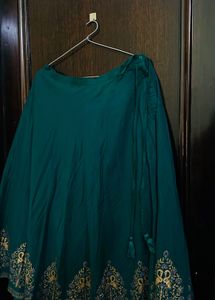 Emerald Green Floral Print Fabric