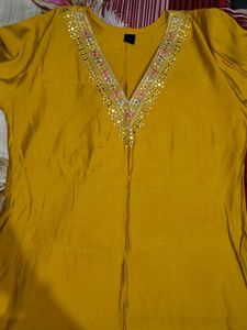 Elegant Mustard Salwar Suit Set