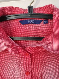 Wills Red Vintage Y2k Shirt