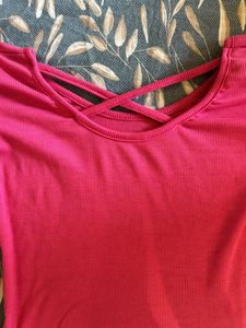 Pink Crop Top