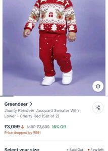 Kids Unisex Greendeer Winter Set