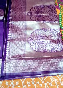 Elegant Purple  new Banarasi Saree