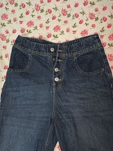 Wide Leg Denim Jeans